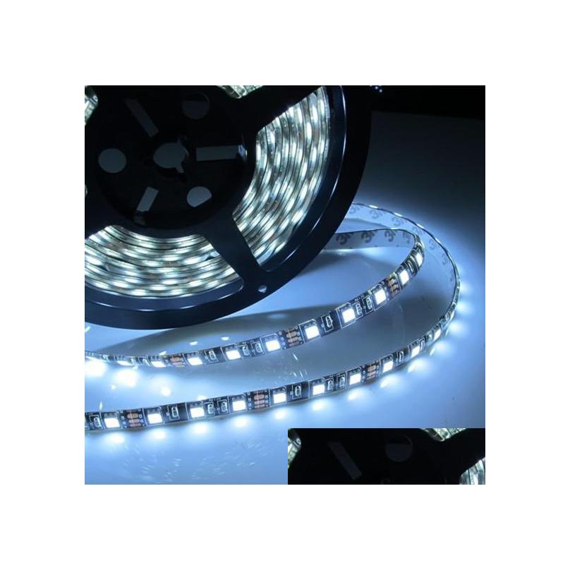 100M Led Strips Waterproof 5M Black Pcb 60Led/M 5050 Smd 300 Flexible Strip Light Lamp Cool White/Warm White Dc12V Drop Delivery Lig Dhn4B 60/M