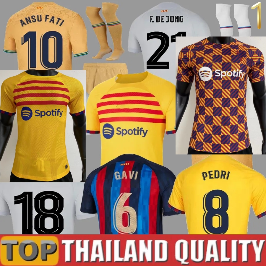 22 23 LEWANDOWSKI 4TH soccer jerseys away kit special edition training kit players and fans PEDRI GAVIFC FERRAN JORDI F. DE JONG AUBA RAPHINHA men kids BarcelonaS, 22 23 home aldult
22 23 LEWANDOWSKI 4TH soccer jerseys away kit special edition training kit players and fans PEDRI GAVIFC FERRAN JORDI F. DE JONG AUBA RAPHINHA men kids BarcelonaS, 22 23 home aldult