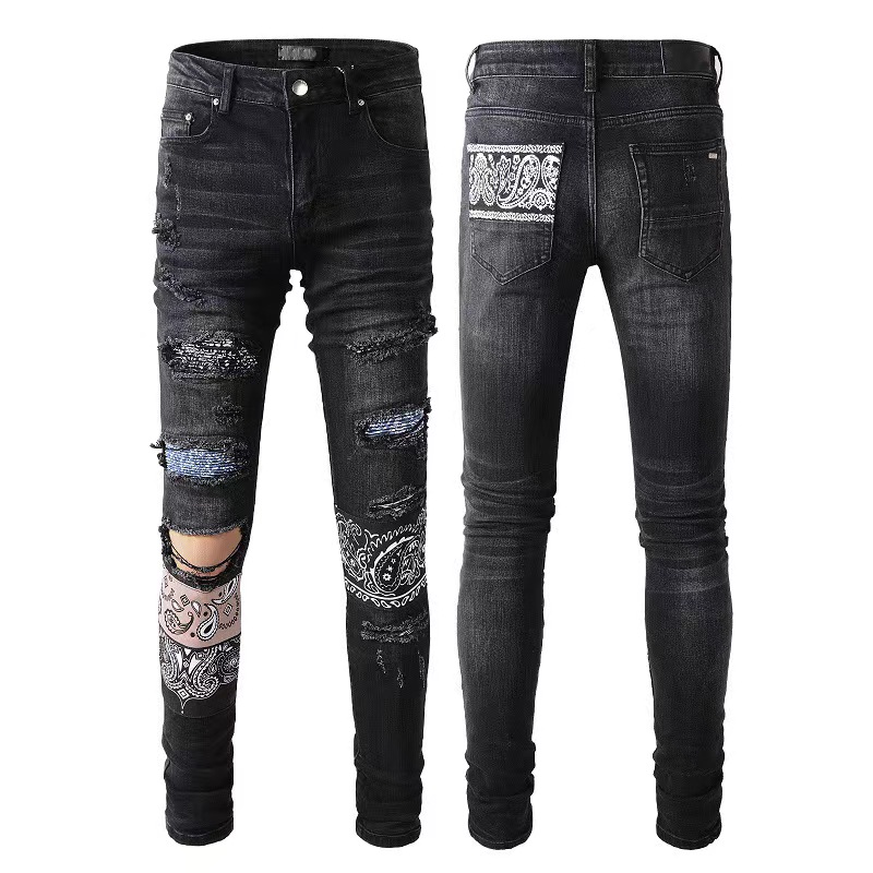 Classic printed embroidery designer mens jeans motorcycle hole luxury denim men's fashion street wear men pants A9LY
Classic printed embroidery designer mens jeans motorcycle hole luxury denim men's fashion street wear men pants A9LY