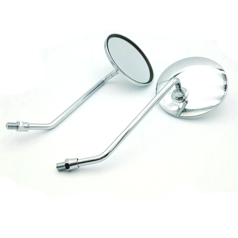 Chrome Universal Motorcycle 4" Round Mirrors Scooter for Honda Yamaha 8mm / 10mm 
Chrome Universal Motorcycle 4" Round Mirrors Scooter for Honda Yamaha 8mm / 10mm