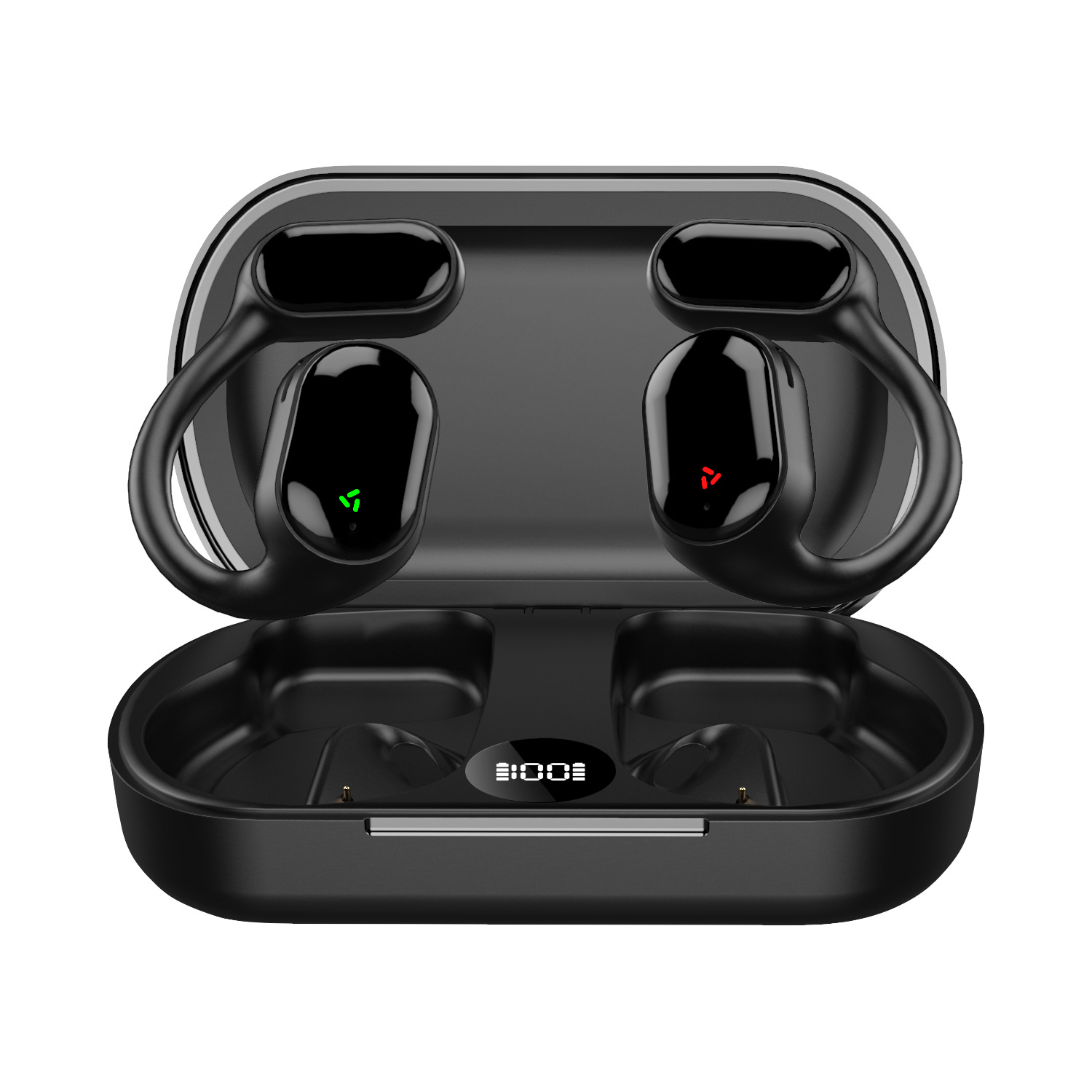 Air Conduction Wireless Earphone Earbuds Headphone Bluetooth Hanging Headset In-ear Binaural ENC Sports Bone Conduction with Microphone Blue Tooth Ear Buds, Black
Air Conduction Wireless Earphone Earbuds Headphone Bluetooth Hanging Headset In-ear Binaural ENC Sports Bone Conduction with Microphone Blue Tooth Ear Buds, Black