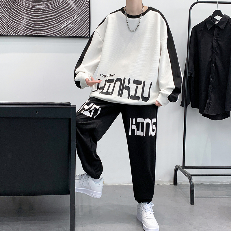 Men's Tracksuits Spring Tracksuit Set 2 Pieces s Sweatshirt Sweatpants 2023 Casual s Suit Homme Streetwear Hip Hop Clothing 230206