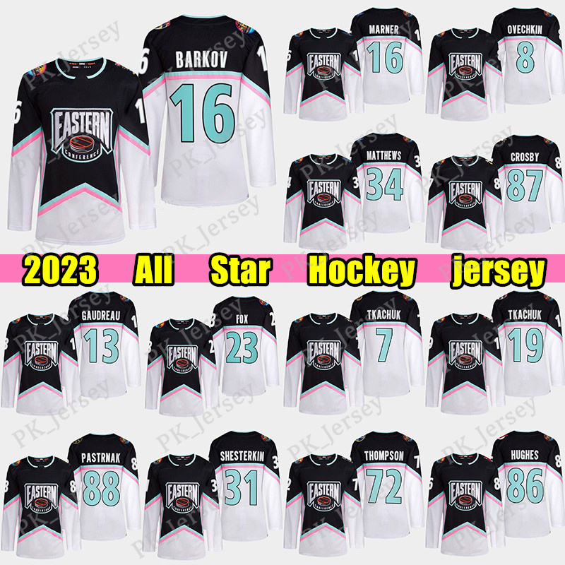 2023 All star conference Eastern hockey jersey Alex Ovechkin Mitch Marner Gaudreau Nick Suzuki Jack Hughes Igor Shesterkin Sidney Crosby Matthew Tkachuk jerseys, Black
2023 All star conference Eastern hockey jersey Alex Ovechkin Mitch Marner Gaudreau Nick Suzuki Jack Hughes Igor Shesterkin Sidney Crosby Matthew Tkachuk jerseys, Black