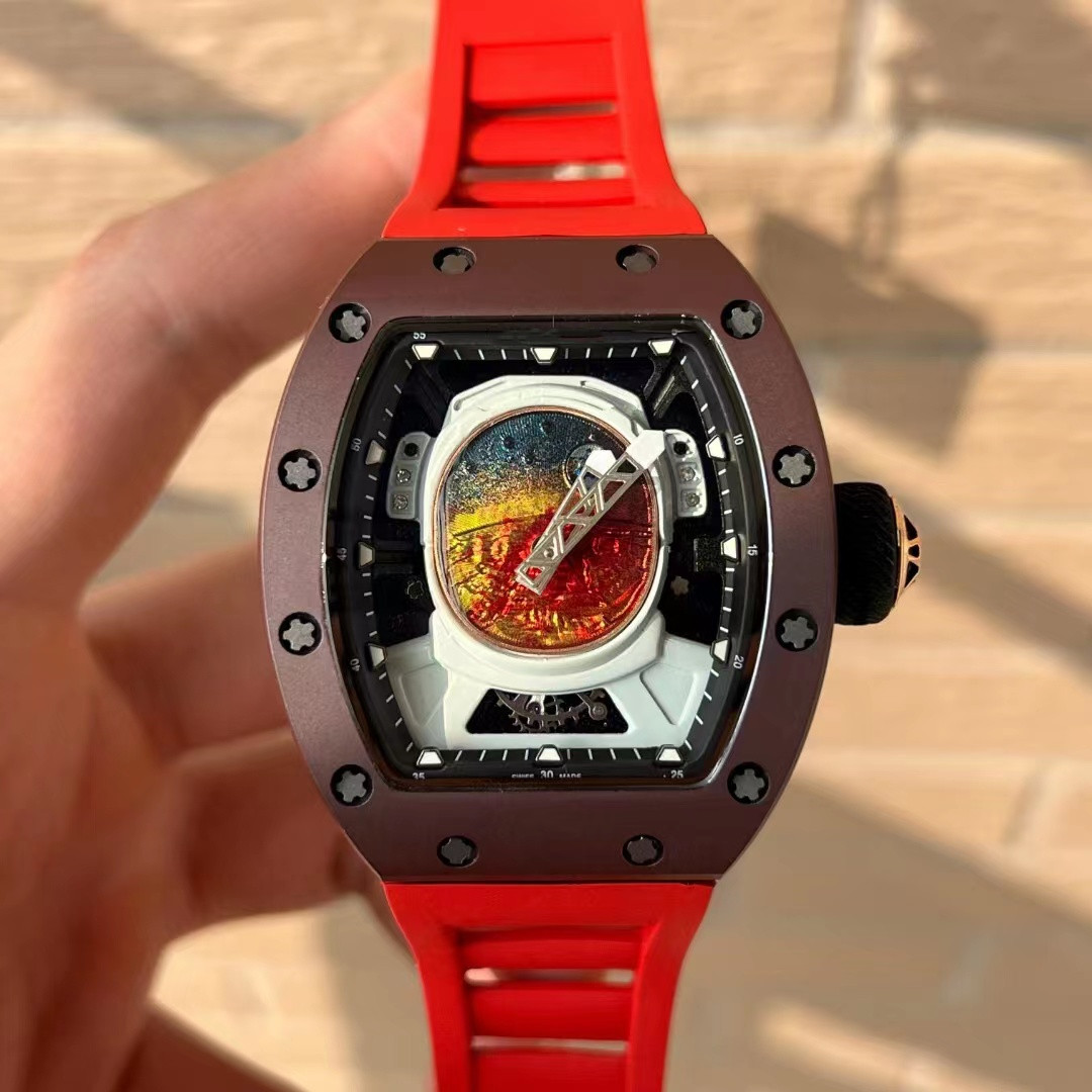 RM52-05 watch comes with a fully automatic tourbillon movement sapphire mirror natural rubber strap, As shown
RM52-05 watch comes with a fully automatic tourbillon movement sapphire mirror natural rubber strap, As shown
