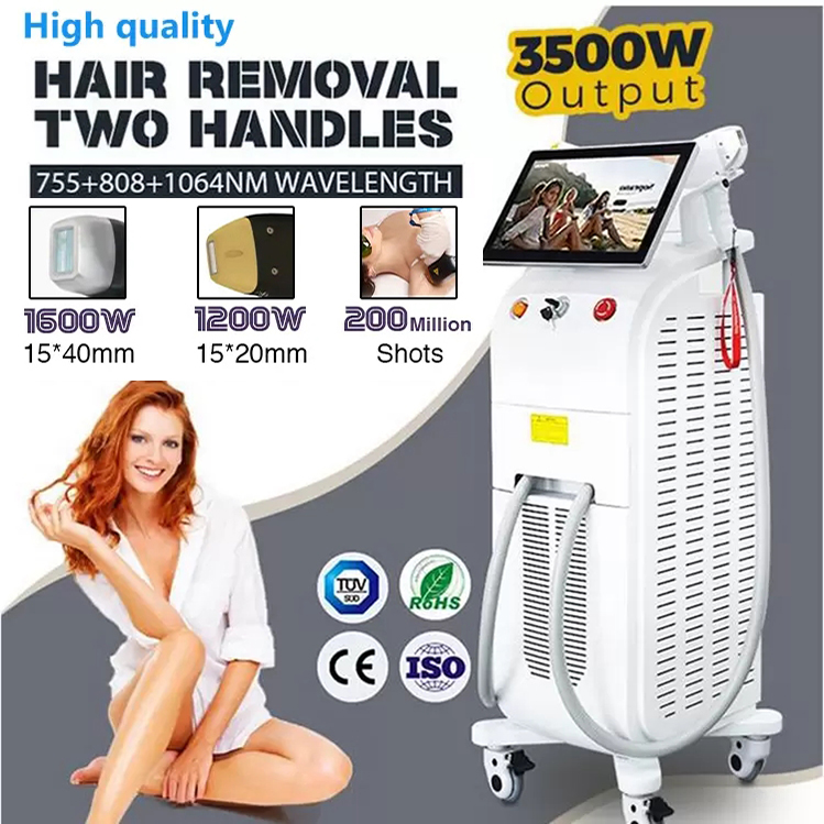 Factory price Epilator 808nm laser diode hair removal machine 755 808 1064nm dioder lazer Hair reduction skin rejuvenation with Ice cooling system