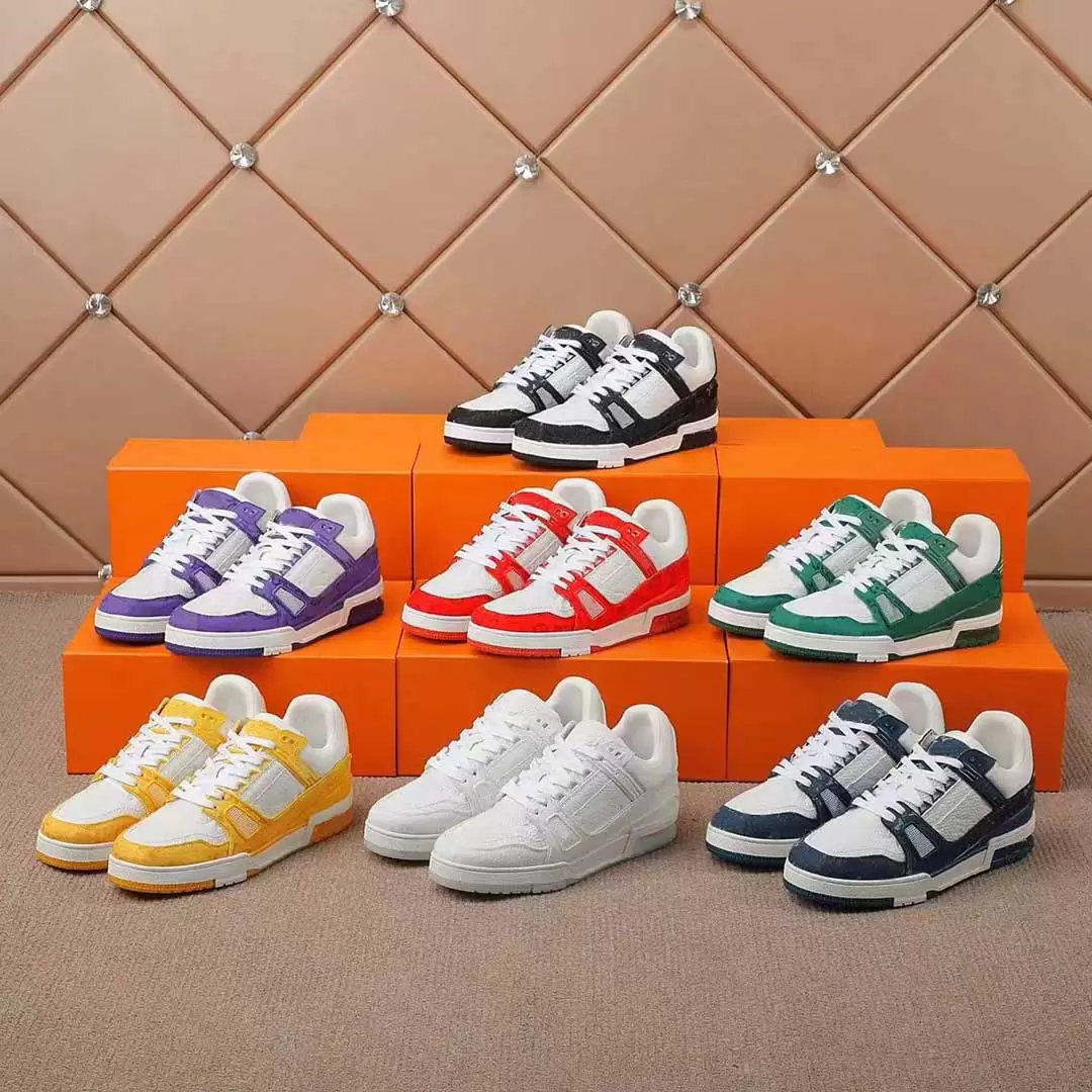 Designer Sneakers Men Trainer Casual Shoes Vintage Platform Trainers Denim Monograms Shoes Rubber Canvas Leather Sneaker
Designer Sneakers Men Trainer Casual Shoes Vintage Platform Trainers Denim Monograms Shoes Rubber Canvas Leather Sneaker