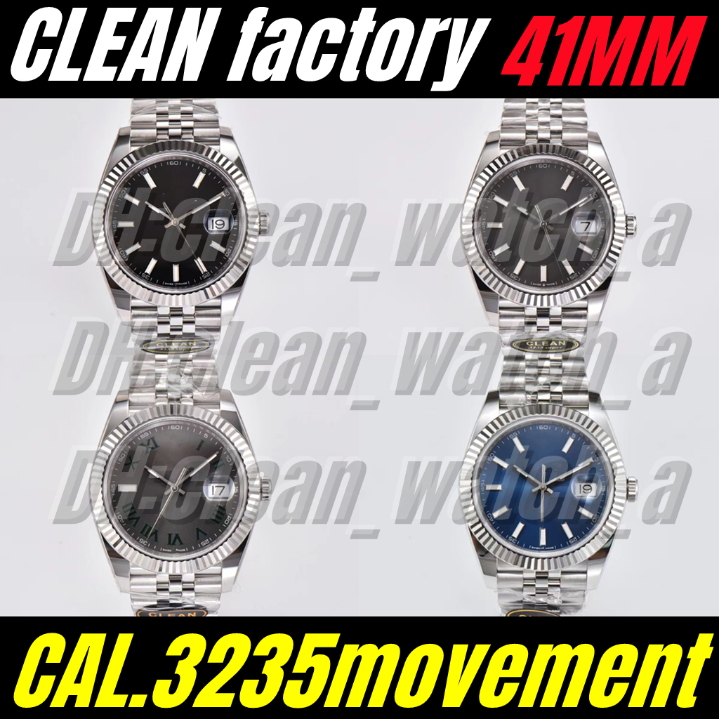 Clean Factory Watch Mens Watches 41mm Cal 3235 Mechanical Movements 904L AR fine steel Watch bands Waterproof glow-in-the-dark C3, Box
Clean Factory Watch Mens Watches 41mm Cal 3235 Mechanical Movements 904L AR fine steel Watch bands Waterproof glow-in-the-dark C3, Box
