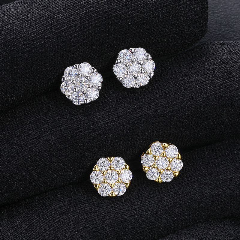 Chic Women's Pure Sier Carbon Silica Earrings - Versatile Statement Piece