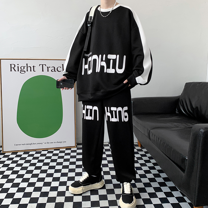 Men's Tracksuits Spring Tracksuit Set 2 Pieces s Sweatshirt Sweatpants 2023 Casual s Suit Homme Streetwear Hip Hop Clothing 230206