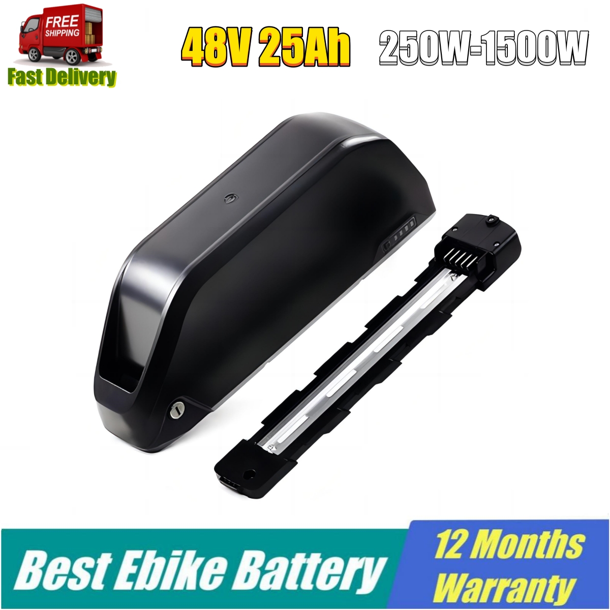 Free Duty Polly Shark 48V 25Ah Ebike Battery for 52V 25AH 48V 36V 35ah 1000W 1200W 1500W Down Tube Fat Tire Electric Bike Battery
Free Duty Polly Shark 48V 25Ah Ebike Battery for 52V 25AH 48V 36V 35ah 1000W 1200W 1500W Down Tube Fat Tire Electric Bike Battery