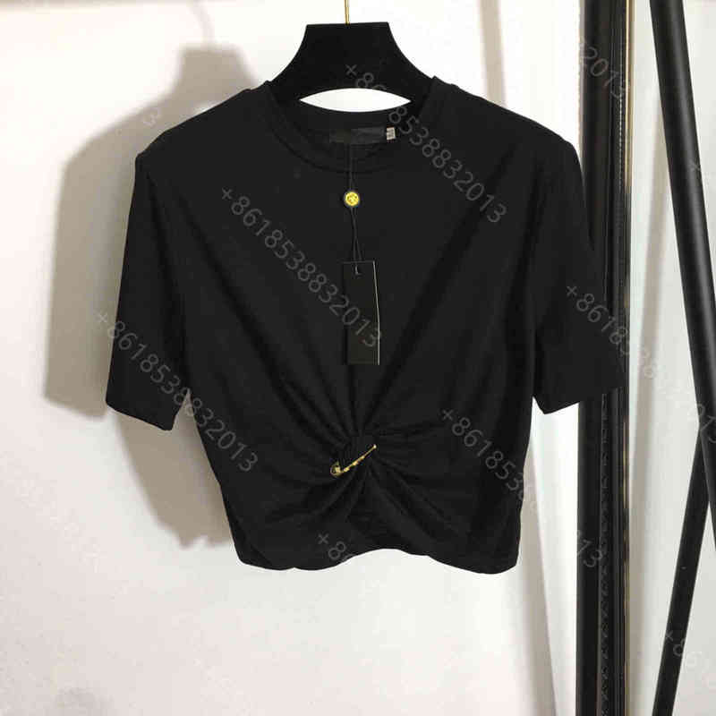 Fashion women sexy cotton crop t-shirts tops for summer cotton cropped t shirt metal pin kink tshirts crew neck pullovers high quality ZPKP
Fashion women sexy cotton crop t-shirts tops for summer cotton cropped t shirt metal pin kink tshirts crew neck pullovers high quality ZPKP