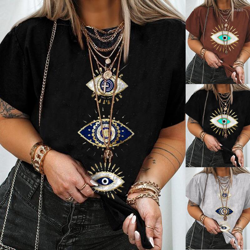 Women' T Shirts Short Sleeve Woman Tshirts Evil Eye Printing Harajuku For Women Fashion Clothing 2023 Summer Funny Graphic Tees Tops, 006gr
Women' T Shirts Short Sleeve Woman Tshirts Evil Eye Printing Harajuku For Women Fashion Clothing 2023 Summer Funny Graphic Tees Tops, 006gr