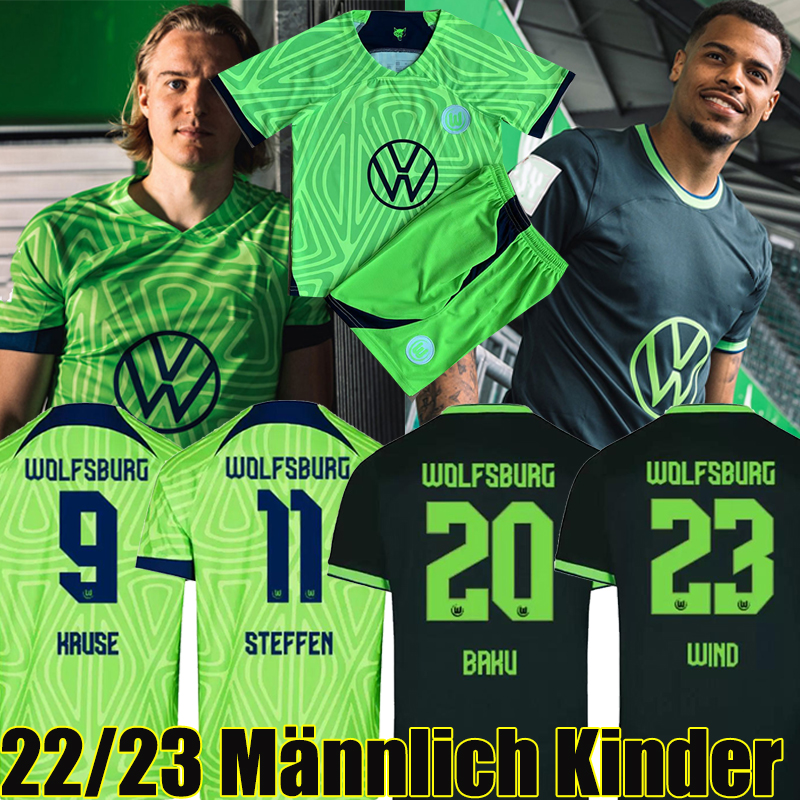 22/23 Wolfsburg BREKALO soccer jerseys ROUSSILLON STEFFEN WEGHORST 2022 2023 KLAUS XAVER MALLI ARNOLD GUILAVOGUI BAKU men kids kits sock Full sets football shirts, 22-23 away
22/23 Wolfsburg BREKALO soccer jerseys ROUSSILLON STEFFEN WEGHORST 2022 2023 KLAUS XAVER MALLI ARNOLD GUILAVOGUI BAKU men kids kits sock Full sets football shirts, 22-23 away