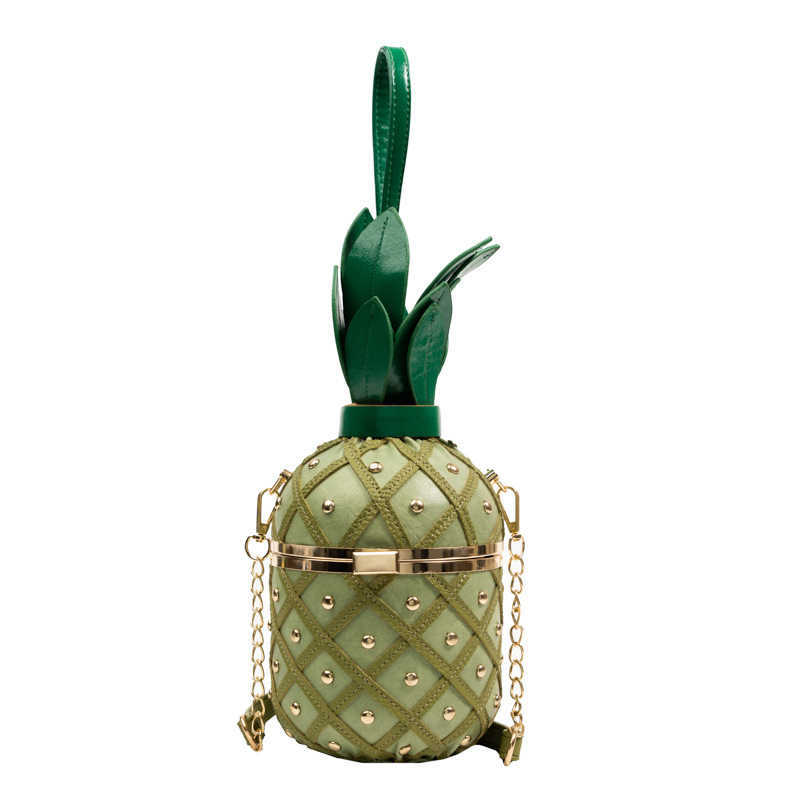 Personalized Pineapple Bag For Women Summer Shoulder Bag Shaped Hard Shell Handbag Creative Pineapple Handbag 230207