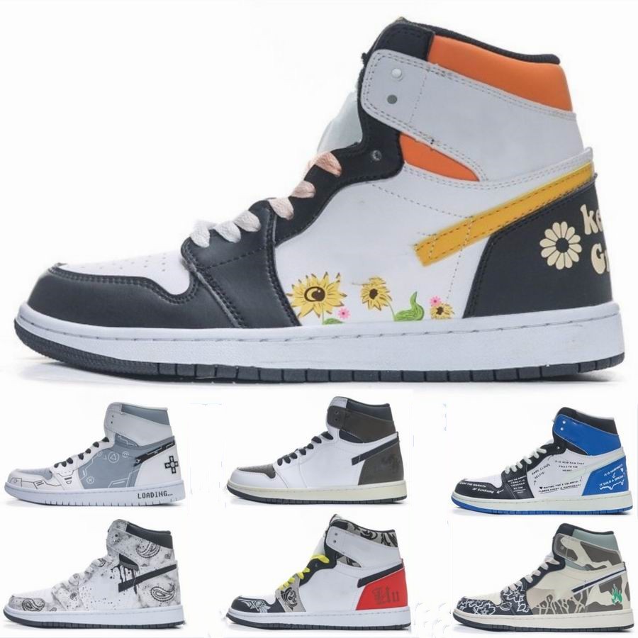 Mens Basketball Shoes Jumpman 1 High OG Light Smoke Grey Gym Red Retro Casual Sports Shoe Womens Jordens 1s Cherry White Blue Black Orange Graffiti Cement Sneakers, Color6
Mens Basketball Shoes Jumpman 1 High OG Light Smoke Grey Gym Red Retro Casual Sports Shoe Womens Jordens 1s Cherry White Blue Black Orange Graffiti Cement Sneakers, Color6