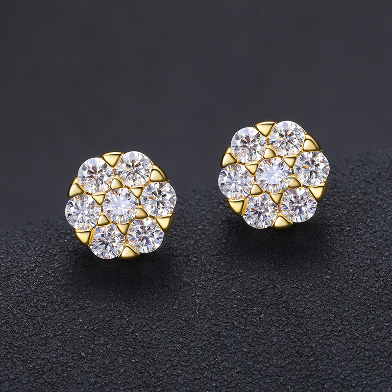 Passed Diamond Test Men Women D Color 3mm Moissanite Earrings 925 Sterling Silver Gold Plated Bling Diamond Studs Earrings Nice Gift
Passed Diamond Test Men Women D Color 3mm Moissanite Earrings 925 Sterling Silver Gold Plated Bling Diamond Studs Earrings Nice Gift