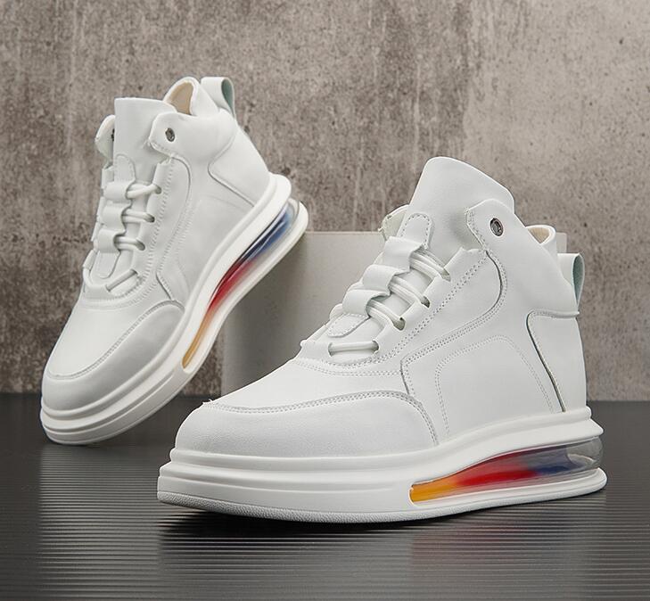 Men platform shoes sneakers Top Designer breathable Heightening Loafers round Toe flat heel Lace-Up comfort Little white Casual Shoes, Multi
Men platform shoes sneakers Top Designer breathable Heightening Loafers round Toe flat heel Lace-Up comfort Little white Casual Shoes, Multi
