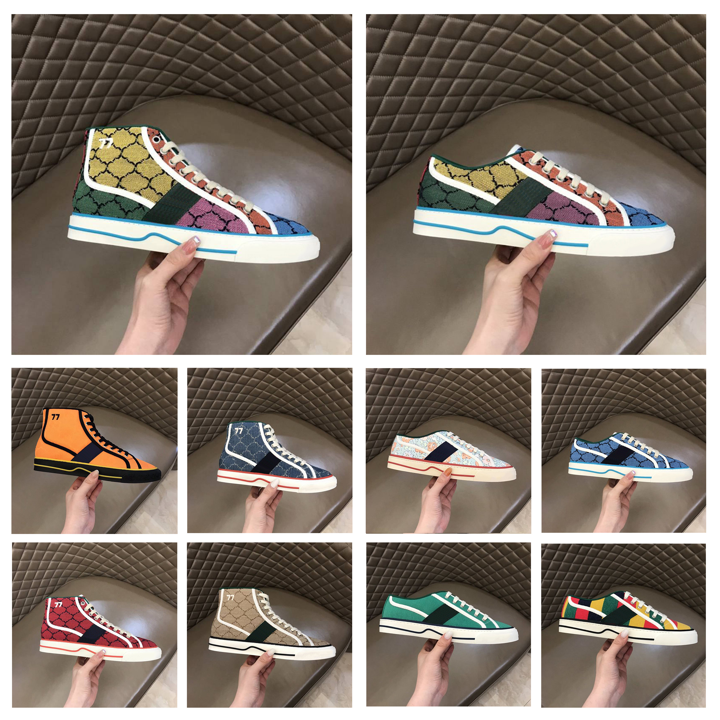 Tennis 1977 Canvas Casual Shoes Luxurys Designers Men Womens Shoe Italy Green And Red Web Stripe Rubber Sole Stretch Cotton Low Top Sneakers Walking Sports Trainers, 20
Tennis 1977 Canvas Casual Shoes Luxurys Designers Men Womens Shoe Italy Green And Red Web Stripe Rubber Sole Stretch Cotton Low Top Sneakers Walking Sports Trainers, 20