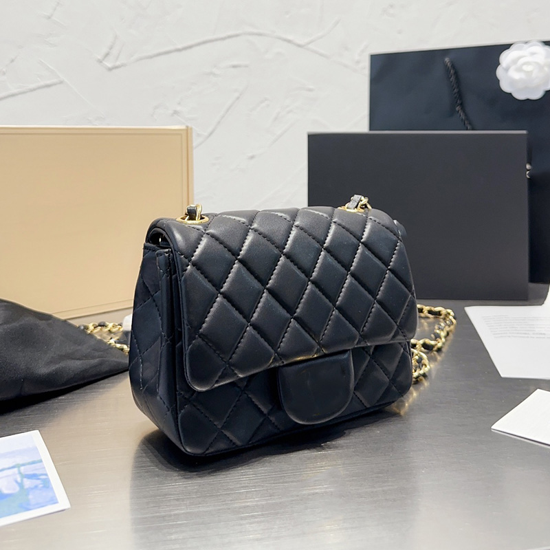 Womens Cross Body Shoulder Bags Classic Mini Flap Sqaure Quilted Purse Lambskin/Caviar Leather GHW Crossbody Shoulder Vanity Cosmetic Case Designer Handbags 17CM, Box
Womens Cross Body Shoulder Bags Classic Mini Flap Sqaure Quilted Purse Lambskin/Caviar Leather GHW Crossbody Shoulder Vanity Cosmetic Case Designer Handbags 17CM, Box
