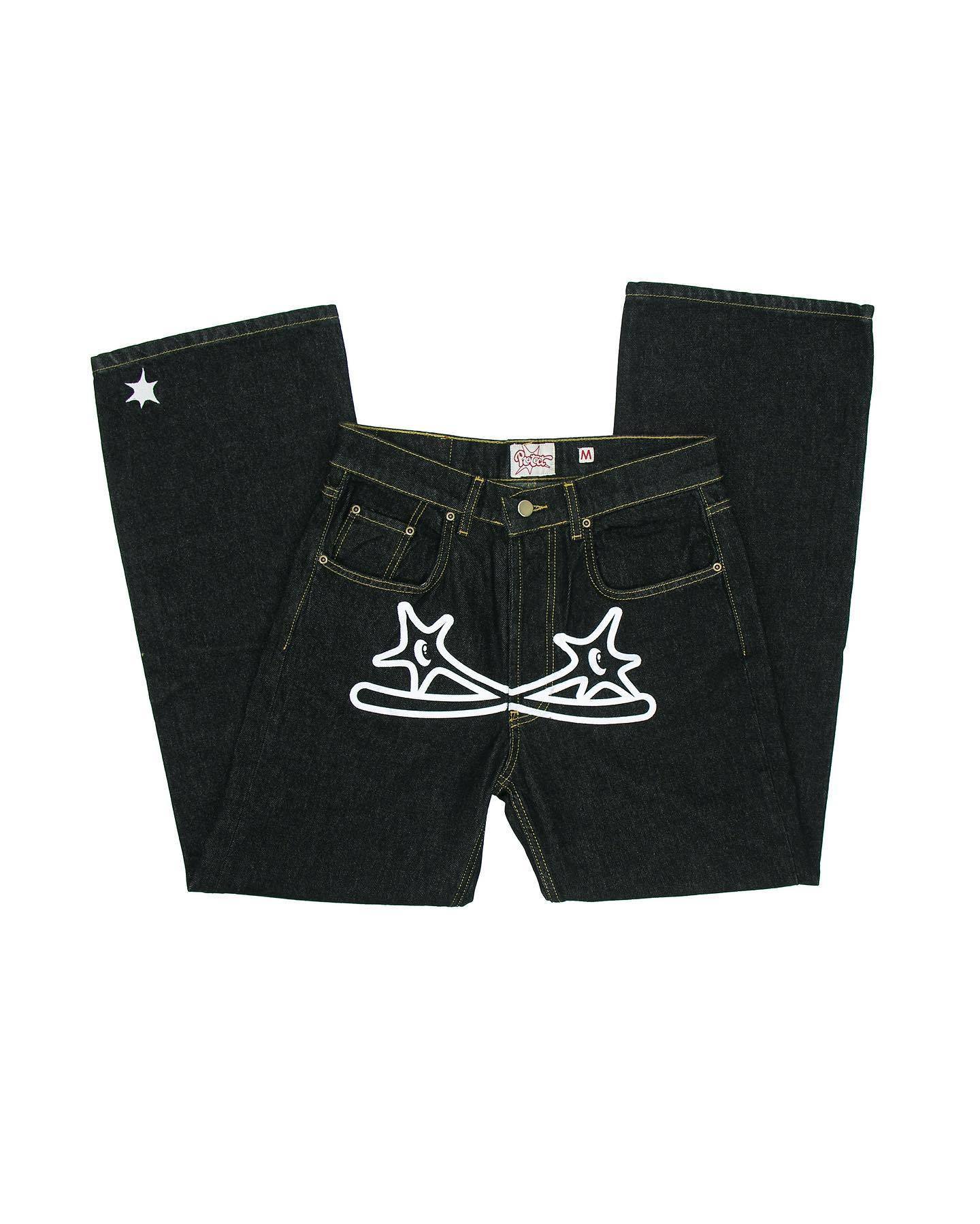 Women's Jeans Y2K Hip Hop Gothic Street Men's Loose Rock Pants Harajuku Casual Black Denim Trousers Streetwear 230206