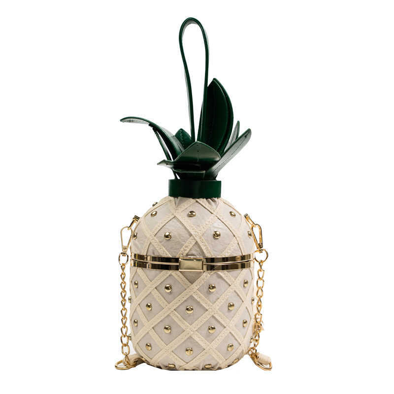 Personalized Pineapple Bag For Women Summer Shoulder Bag Shaped Hard Shell Handbag Creative Pineapple Handbag 230207