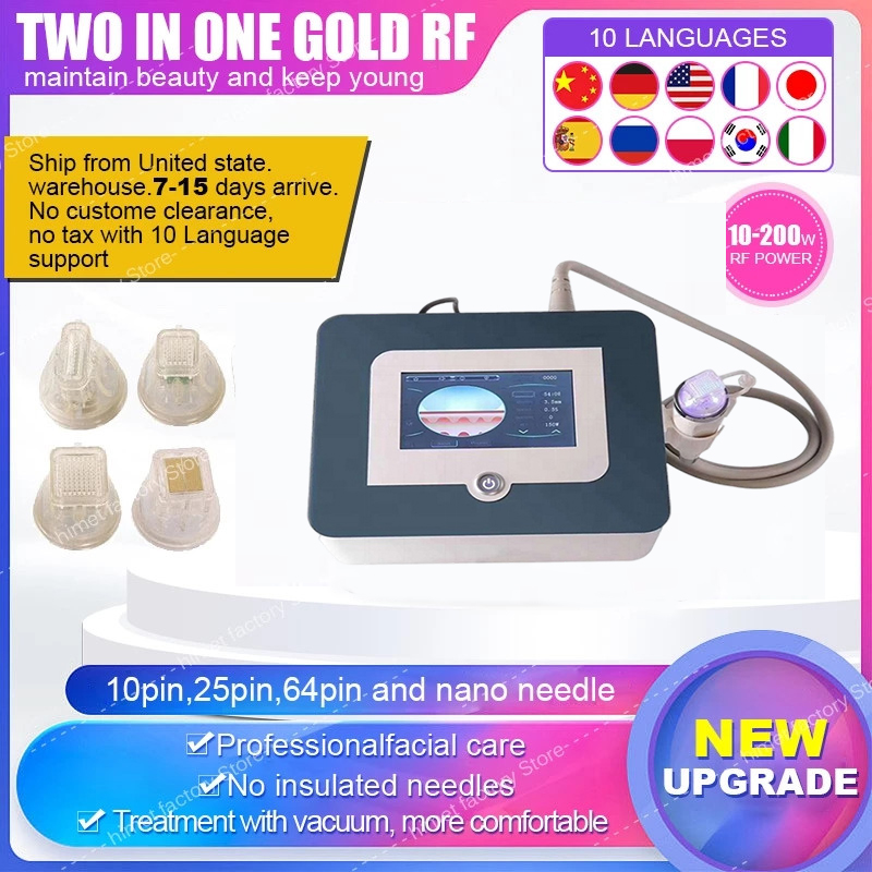 Skin Tightening Gold Plate Fractional RF Microneedle Machine For Acne Scar Stretch Marks Removal Treatment
Skin Tightening Gold Plate Fractional RF Microneedle Machine For Acne Scar Stretch Marks Removal Treatment