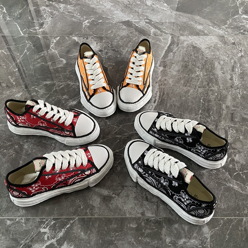 Fashion Canvas Shoes Paisley Pattern Design MMY Thick Bottom Mihara Men Sneakers Lace-up Men's Casual Shoes Yasuhiro Women's Boots, Black 1
Fashion Canvas Shoes Paisley Pattern Design MMY Thick Bottom Mihara Men Sneakers Lace-up Men's Casual Shoes Yasuhiro Women's Boots, Black 1