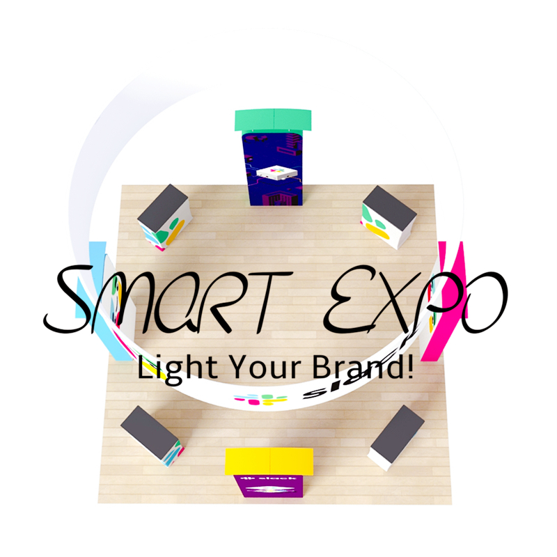 Free Custom Designed Exposition Stands Universal Expo Must-Have Kits for 20FT Booth Floor