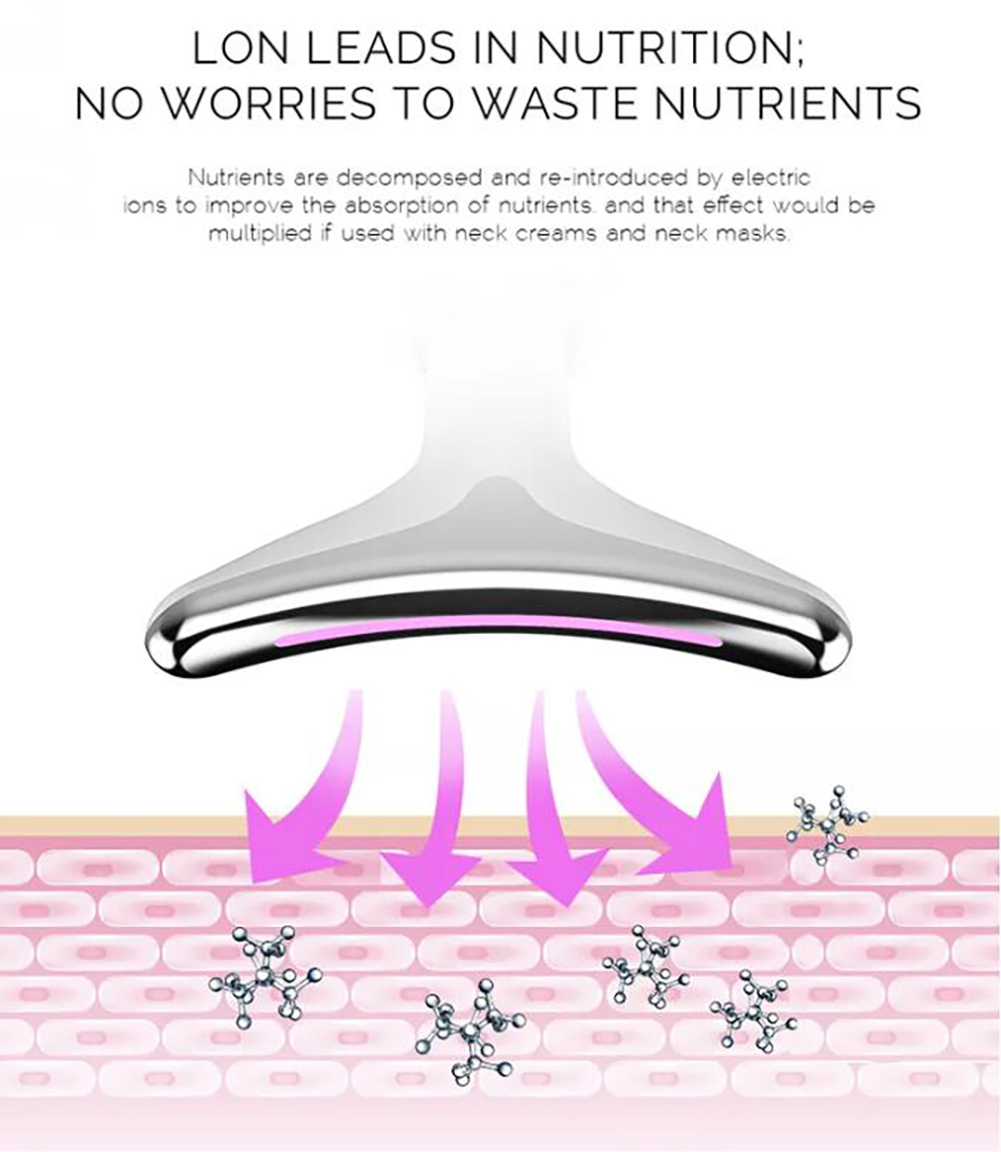 Face Massager Face Neck Massager LED Pon Skin Tighten Massage Reduce Double Chin Anti Wrinkle Remove Beauty Device 230208