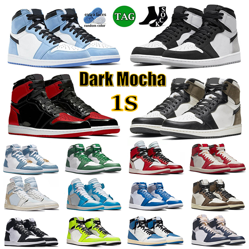 Jumpman 1 Men Women Basketball Shoes 1s Dark Mocha Bred Patent University Blue Grey Fog Denim Gorge Green OW Chicago Lost Found Twist Mens Trainers Sneakers Size 36-46
Jumpman 1 Men Women Basketball Shoes 1s Dark Mocha Bred Patent University Blue Grey Fog Denim Gorge Green OW Chicago Lost Found Twist Mens Trainers Sneakers Size 36-46