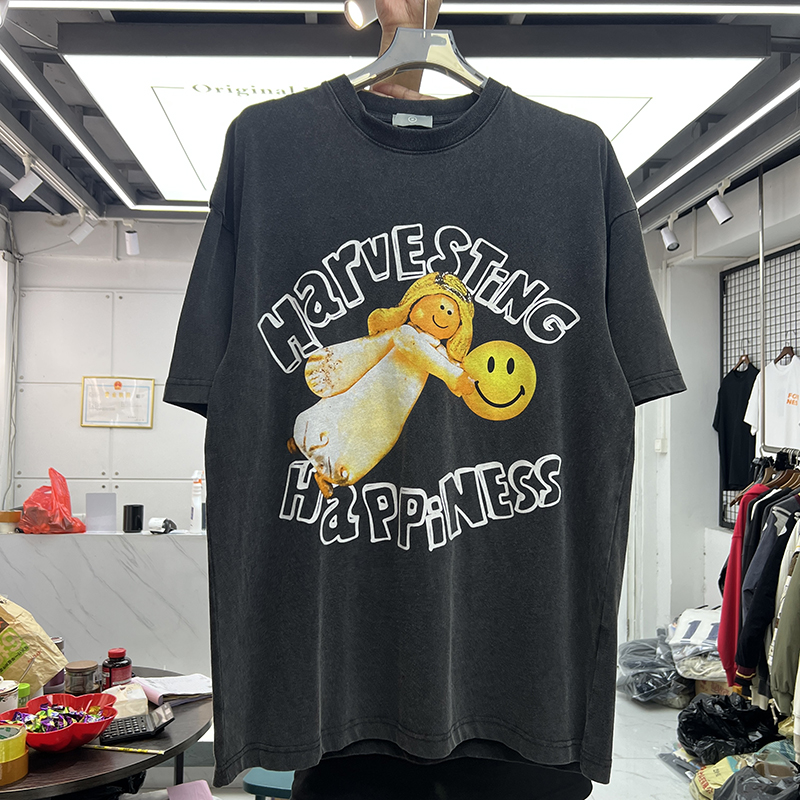 Tees Spring Summer Thick Fabric T Shirt Men Women Quality Gray Short Sleeve Top, Black
Tees Spring Summer Thick Fabric T Shirt Men Women Quality Gray Short Sleeve Top, Black