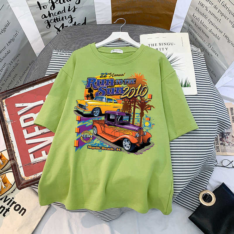 2023 Women's T Shirt summer new gothic printed auto loose t-shirt short sleeve style batch fashion shirts Plus size T shirt