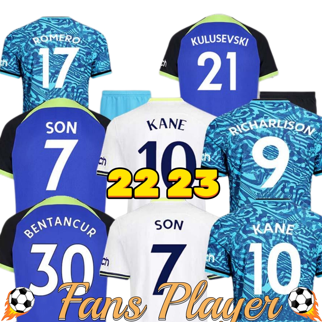 22 23 SON BERGWIJN SPURS soccer Jerseys 2022 2023 Football shirt PERISIC LENGLET ROMERO REGUILON KULUSEVSKI BENTANCUR KANE SPENCE SKIPP Tottenham uniforms, Home player
22 23 SON BERGWIJN SPURS soccer Jerseys 2022 2023 Football shirt PERISIC LENGLET ROMERO REGUILON KULUSEVSKI BENTANCUR KANE SPENCE SKIPP Tottenham uniforms, Home player