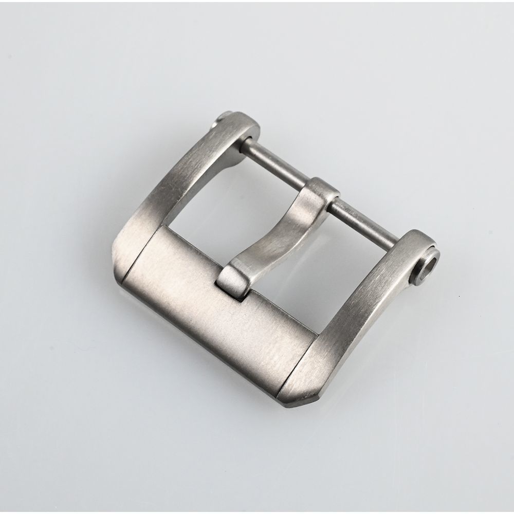 Buckles San Martin Watch Band Pin Buckle 20mm Watchband Strap Clasp Silver Spray Sand Brushed Watch Accessories 230207