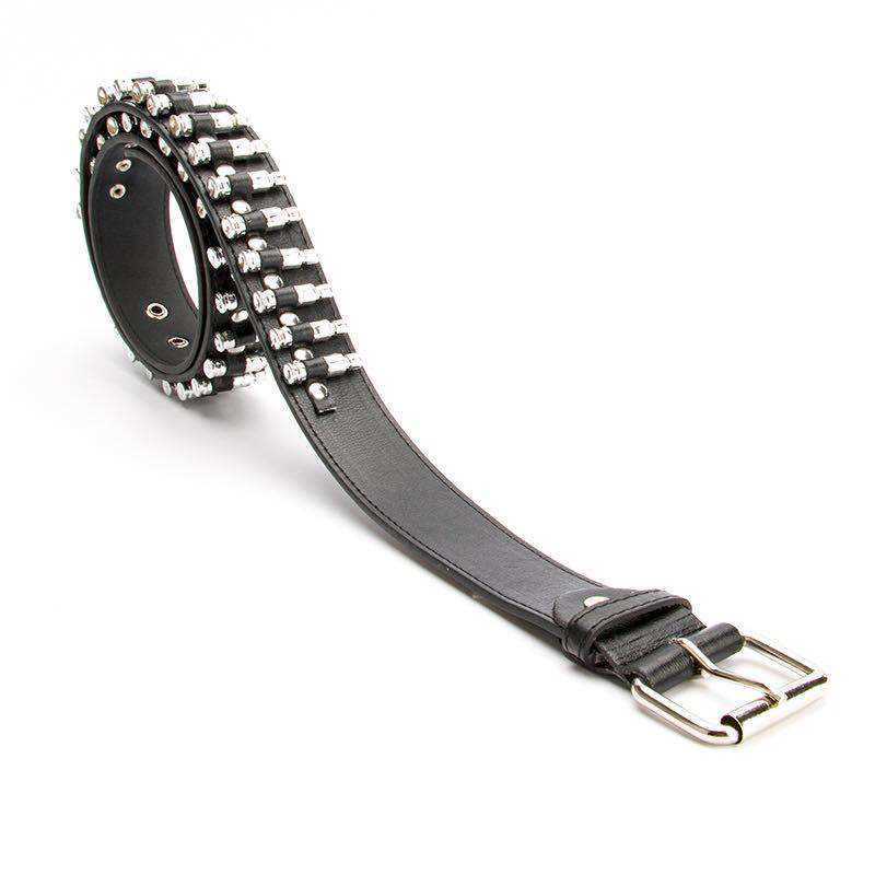 Belts HUOBAO New Punk Bullet Belts Men Hip Hop Rivet Belt Male PU Leather Rock Motorcycle Women Strap For Jeans Ceinture Femme G230207