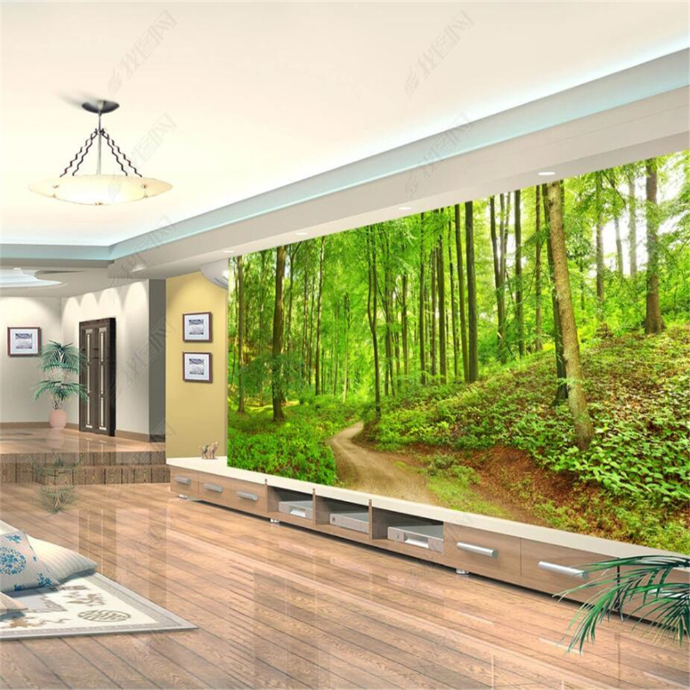 Custom 3d wallpaper Sunshine Forest Natural Scenery 3D Photo Wallpaper Bedroom Home Decor Custom Mural Living Room Sofa Background Wall Wallpaper