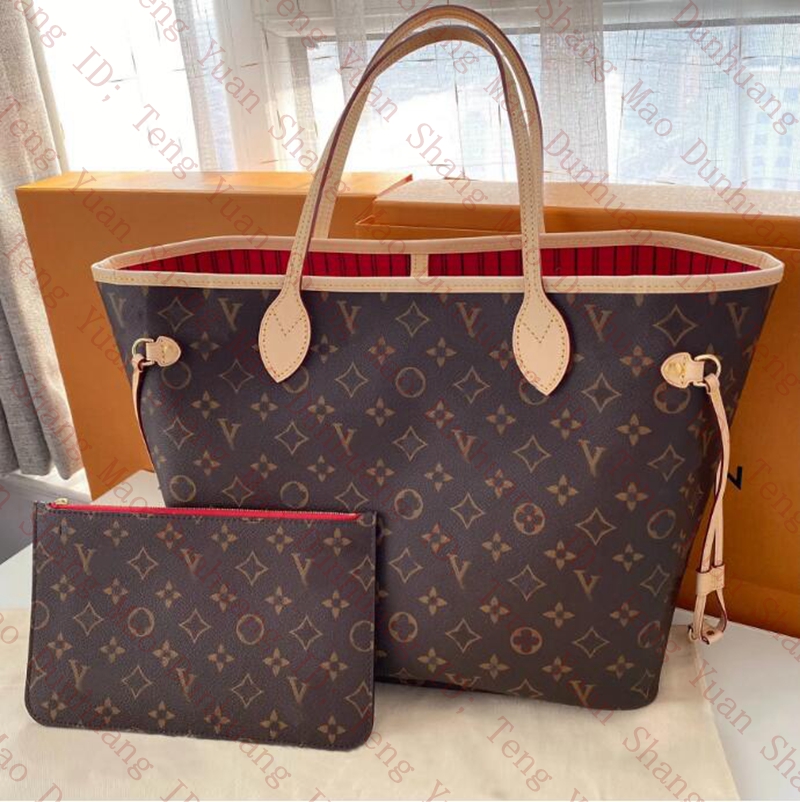 

tote bag Designer bags handbag Totes wallet Fashion Leather messenger old flower Brown lattice MM shoulder Women Bags High Capacity Composite Shopping bagss 01, Extra fee (are not sold separat)