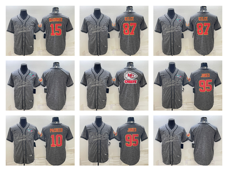 Baseball Football Jersey Kansas''City''Chiefs''Men Travis Kelce Patrick Mahomes Isaih Pacheco Chris Jones Gray''Super''Bowl Stitched LVII
Baseball Football Jersey Kansas''City''Chiefs''Men Travis Kelce Patrick Mahomes Isaih Pacheco Chris Jones Gray''Super''Bowl Stitched LVII