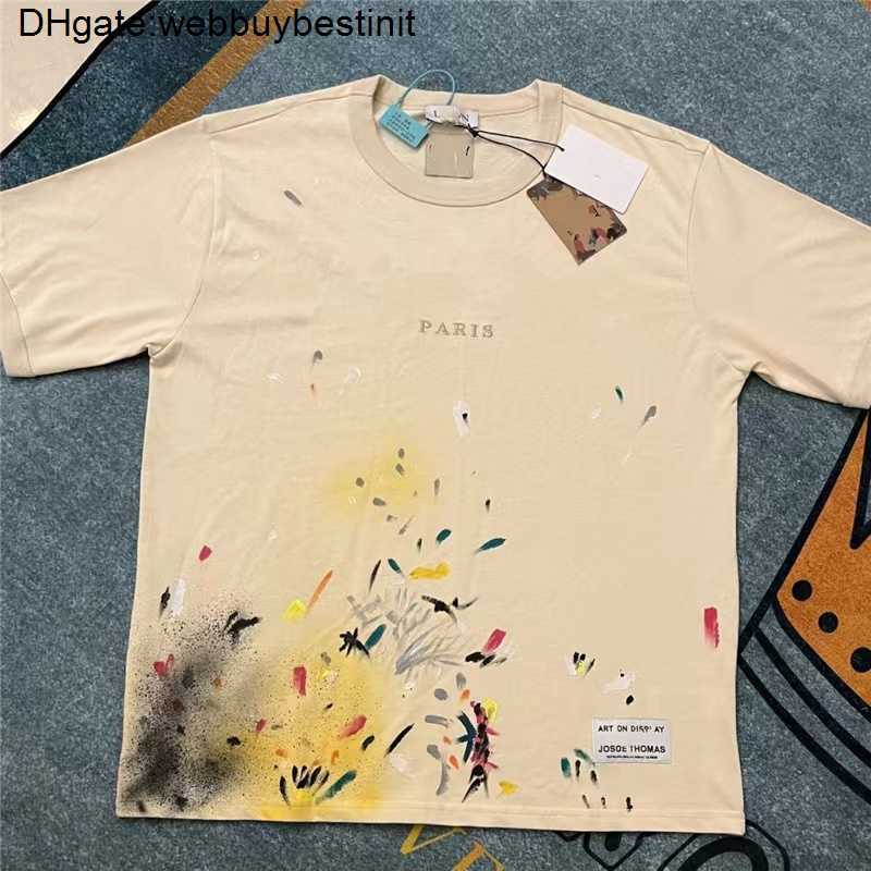 Men' T-shirts t Shirts Trendy Lanvins x Galleryes Dept Loose and Women' Beige Speckled Embroidery Short Sleeves Fashion T-shirt ZHUU, Creamy-white
Men' T-shirts t Shirts Trendy Lanvins x Galleryes Dept Loose and Women' Beige Speckled Embroidery Short Sleeves Fashion T-shirt ZHUU, Creamy-white