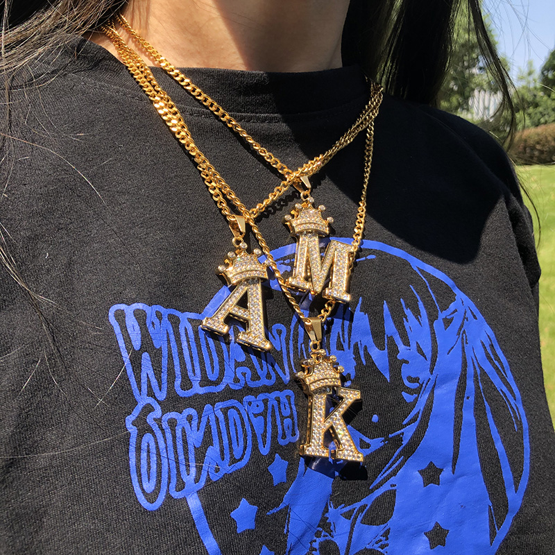 Cubic Zircon Crown Alphabet Necklace For Women Stainless Steel Gold Color A-Z Initial Letter Pendants Necklaces Wedding Jewerly
Cubic Zircon Crown Alphabet Necklace For Women Stainless Steel Gold Color A-Z Initial Letter Pendants Necklaces Wedding Jewerly