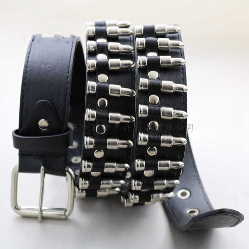 Belts HUOBAO New Punk Bullet Belts Men Hip Hop Rivet Belt Male PU Leather Rock Motorcycle Women Strap For Jeans Ceinture Femme G230207