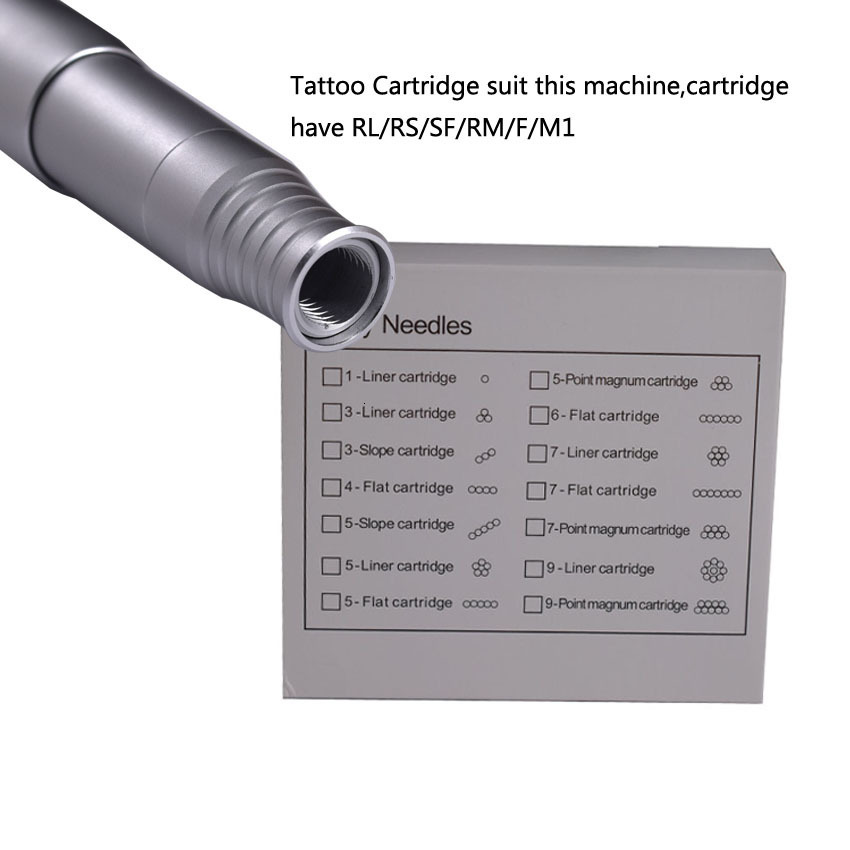 Tattoo Needles 1RL 100piece Cartridge Disposable Sterilized Permanent Makeup Tips for Eyebrow lip 0.3mm 230207