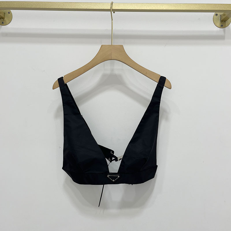 Women' Tanks Camis Triangle Badge Summer Recycled Nylon Bra Style Sexy Retro Ins Slim and Versatile, Black
Women' Tanks Camis Triangle Badge Summer Recycled Nylon Bra Style Sexy Retro Ins Slim and Versatile, Black