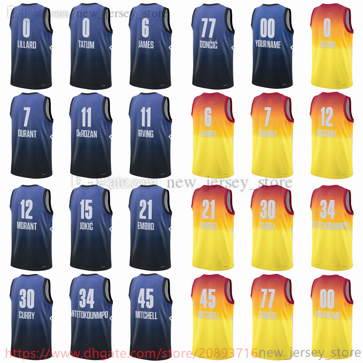 2022-23 All-Star Basketball Jersey 77 Luka New Printed 30 Stephen Doncic Curry 6 LeBron 12 Ja Morant James 7 Kevin 22 Jimmy Durant Butler 0 Jayson Harden Tatum Jerseys, Printed jersey
2022-23 All-Star Basketball Jersey 77 Luka New Printed 30 Stephen Doncic Curry 6 LeBron 12 Ja Morant James 7 Kevin 22 Jimmy Durant Butler 0 Jayson Harden Tatum Jerseys, Printed jersey