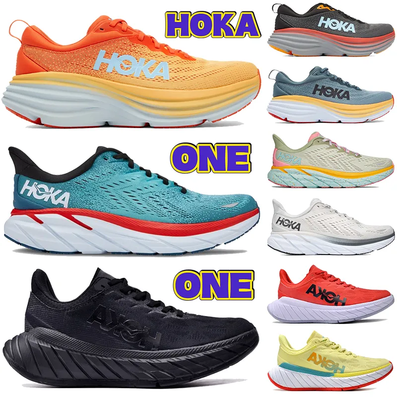 2023 New HOKA ONE ONE running shoes Bondi Clifton 8 Carbon x 2 mens sneakers triple black white Amber Yellow summer song Nimbus Cloud men women designer trainers, 26
2023 New HOKA ONE ONE running shoes Bondi Clifton 8 Carbon x 2 mens sneakers triple black white Amber Yellow summer song Nimbus Cloud men women designer trainers, 26