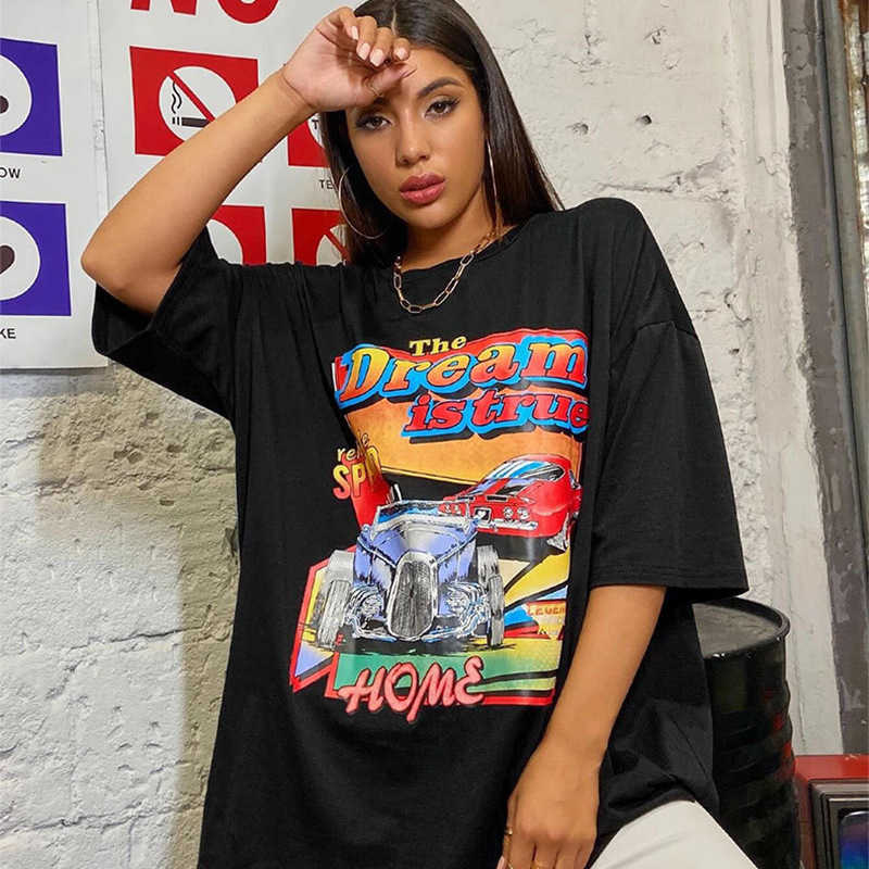 2023 Women's T Shirt summer new gothic printed auto loose t-shirt short sleeve style batch fashion shirts Plus size T shirt