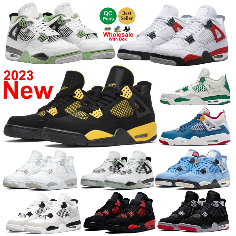 Thunder 4s Pine Green Basketball Shoes Men Women Seafoam 4 Violet Ore Midnight Navy Military Black Cat Neon Fire Red University Blue UNC With Box Spotrs TORO SE Craft, Color-22
Thunder 4s Pine Green Basketball Shoes Men Women Seafoam 4 Violet Ore Midnight Navy Military Black Cat Neon Fire Red University Blue UNC With Box Spotrs TORO SE Craft, Color-22