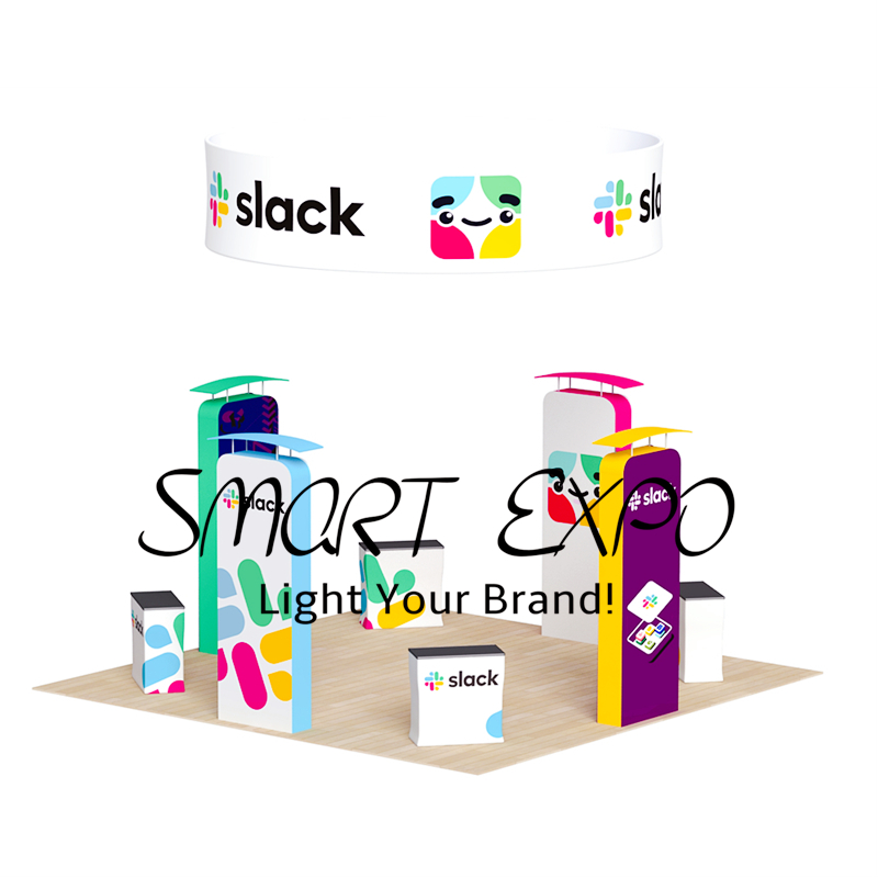 Free Custom Designed Exposition Stands Universal Expo Must-Have Kits for 20FT Booth Floor