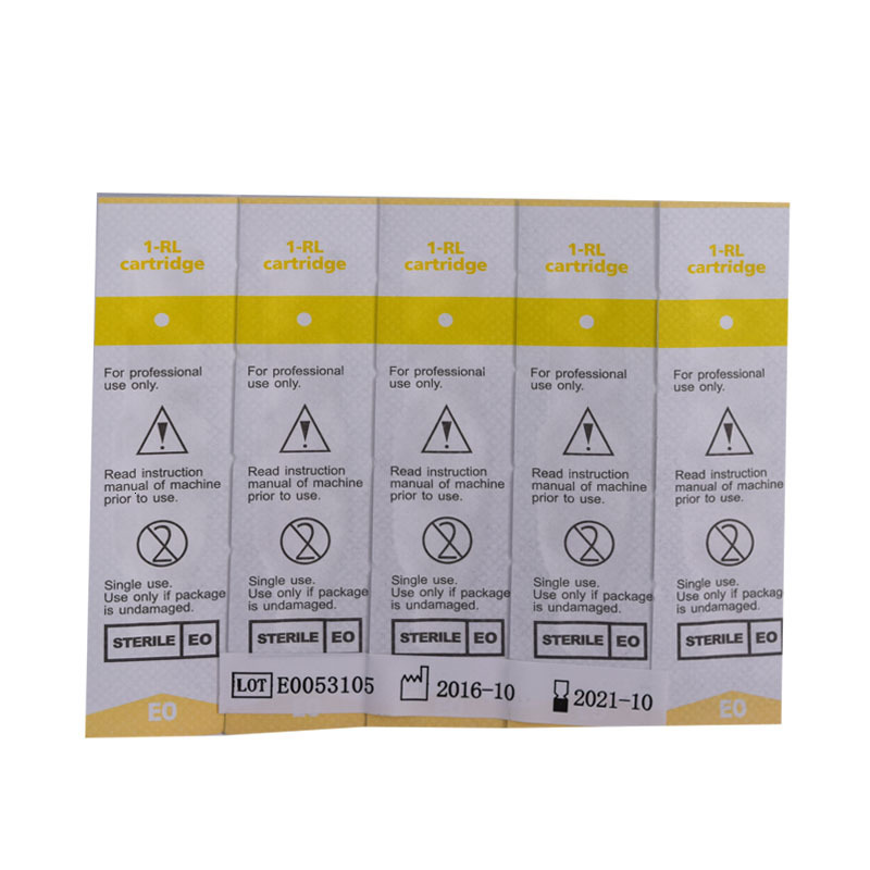 Tattoo Needles 1RL 100piece Cartridge Disposable Sterilized Permanent Makeup Tips for Eyebrow lip 0.3mm 230207
