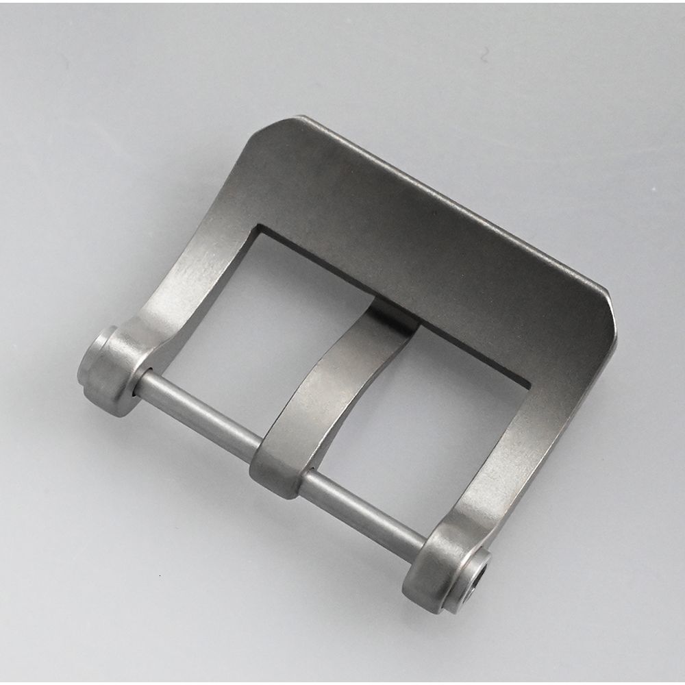 Buckles San Martin Watch Band Pin Buckle 20mm Watchband Strap Clasp Silver Spray Sand Brushed Watch Accessories 230207